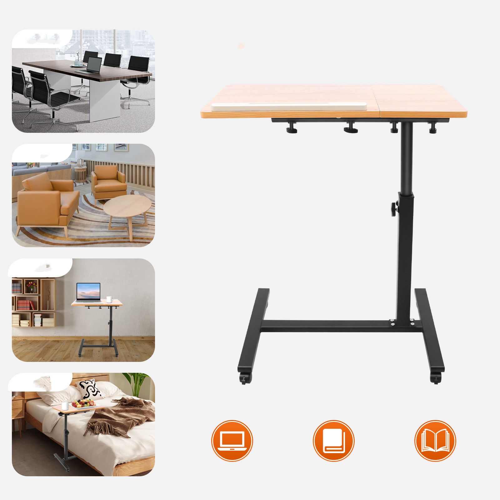 Desk Setup With Laptop - Mesa para portátil móvil ajustable 360