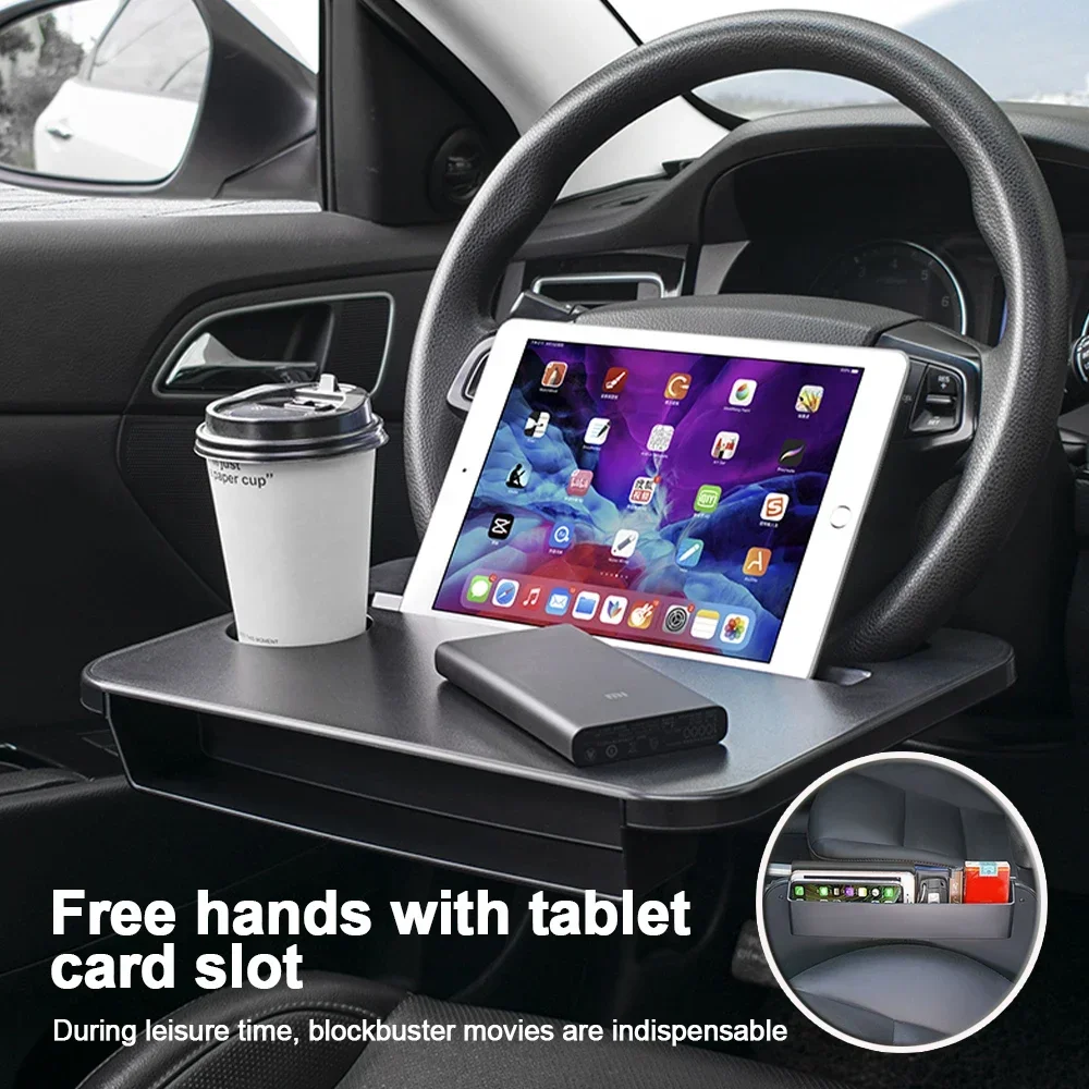 Desk Setup With Laptop - Bandeja Multiusos para Coche, Soporte para