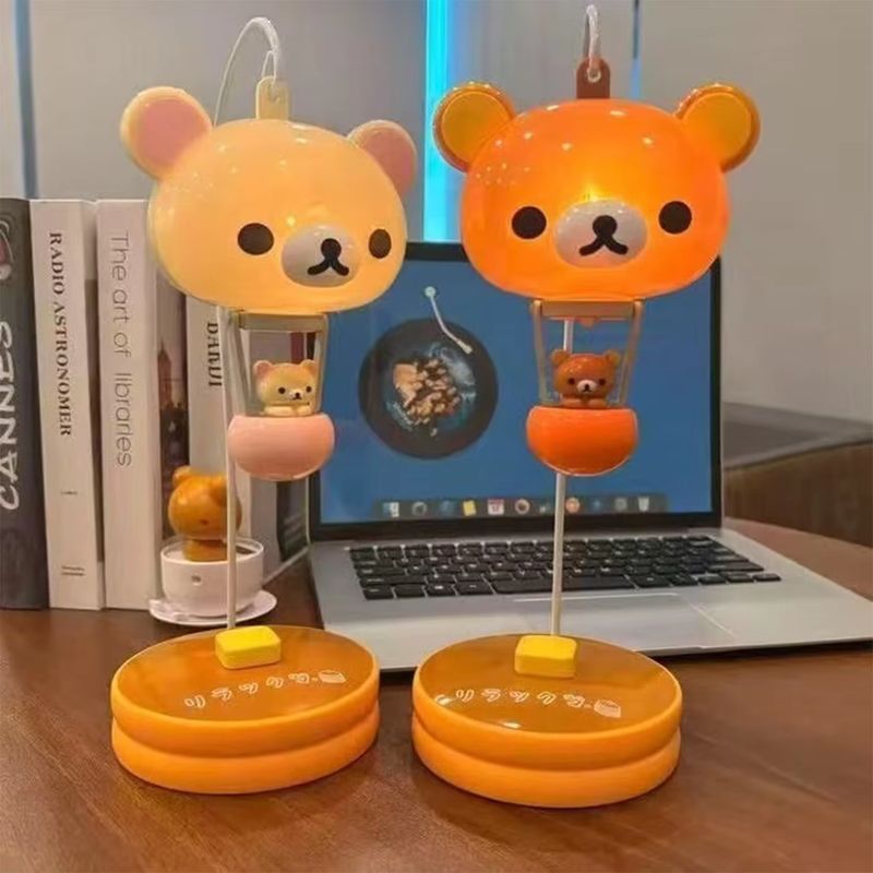 Desk Setup At Home - Lámpara de mesa Rilakkuma con forma