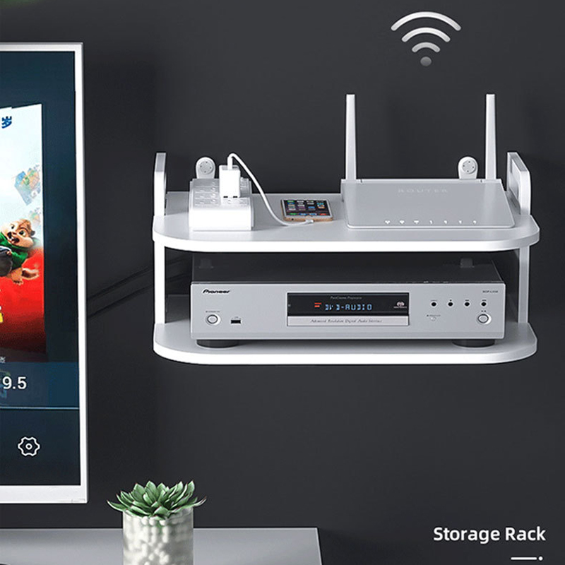 Desk Room Setup - Estante Organizador de Cables para Router