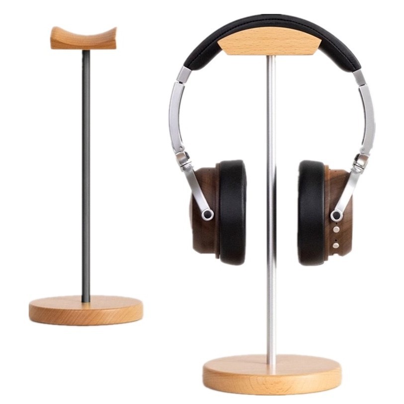 Desk Setup Gaming - Soporte para Auriculares de Madera de