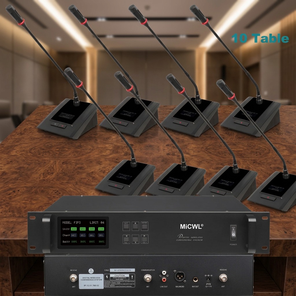 Desk Room Setup - Sistema de Micrófonos Inalámbricos Digitales MiCWL