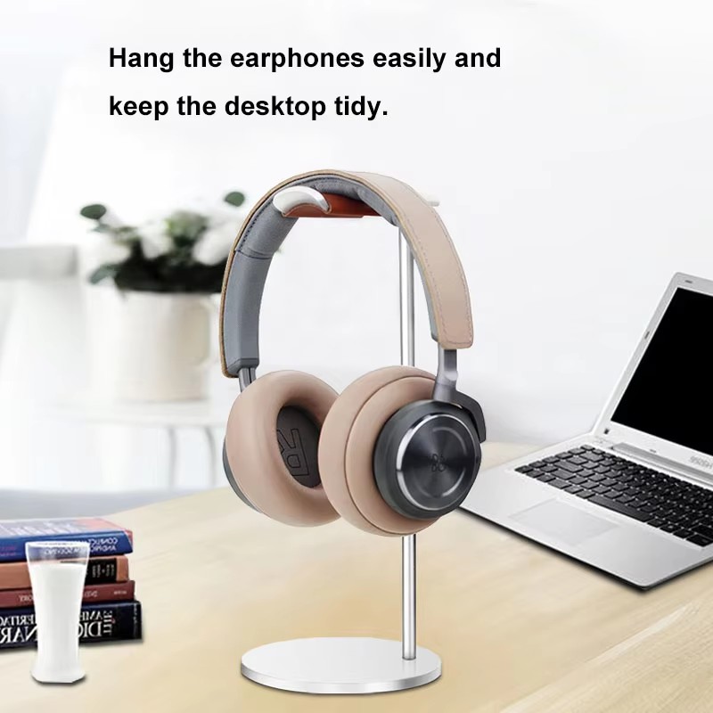 Desk Setup Gaming - Soporte Curvo de Aluminio para Auriculares,