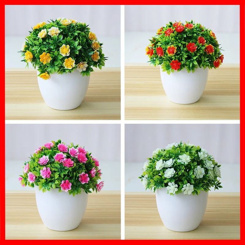 Desk Setup Plant - Plantas artificiales para decoración del hogar,