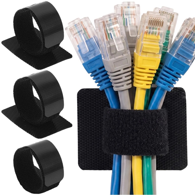 Cable Velcro Strap - Juego de Organizadores de Cables Autoadhesivos,