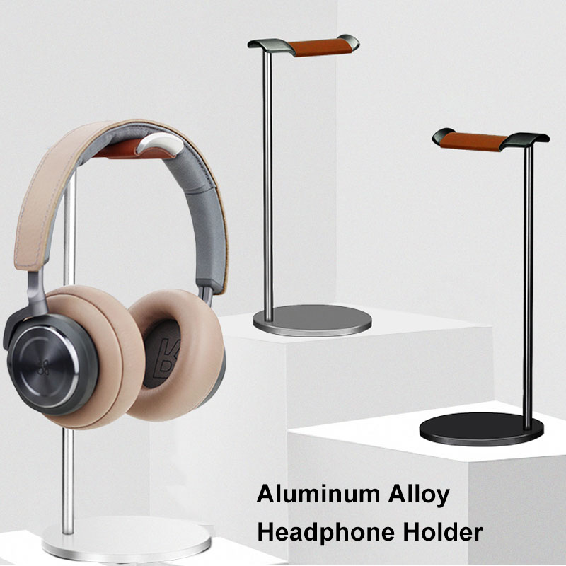 Desk Setup Gaming - Soporte curvo de aluminio para auriculares,