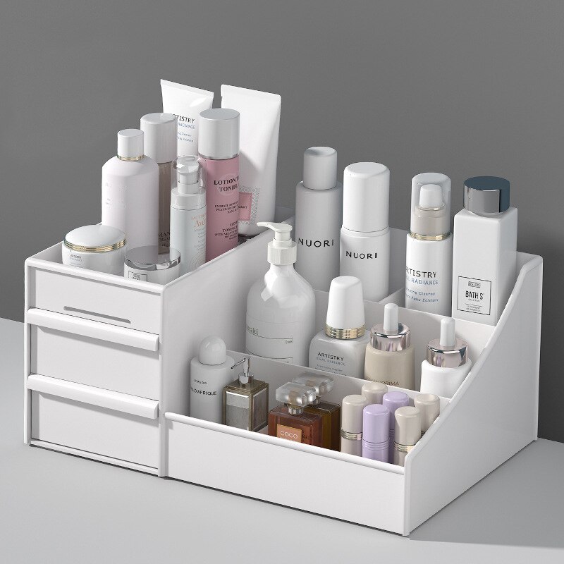 Desk Setup Shelves - Caja de Almacenamiento de Maquillaje de