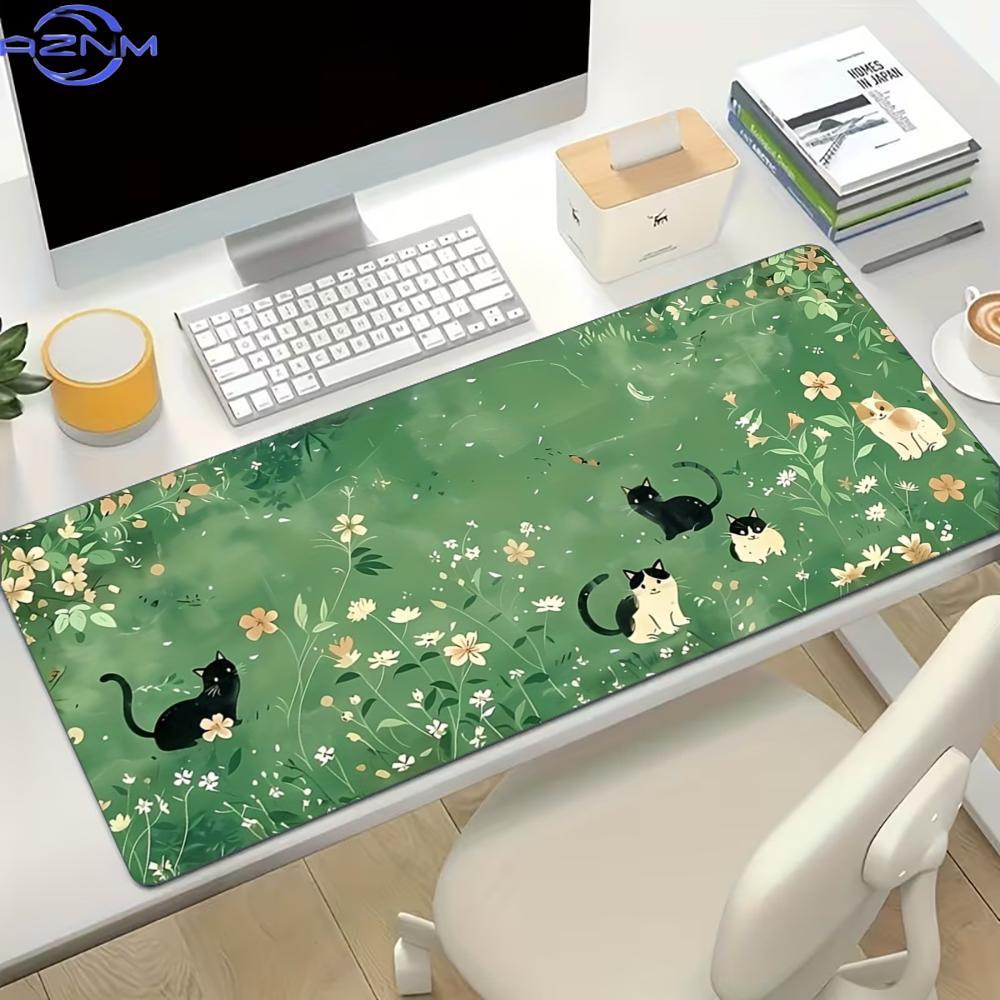 Desk Setup Gaming And Work - Alfombrilla de ratón grande para juegos