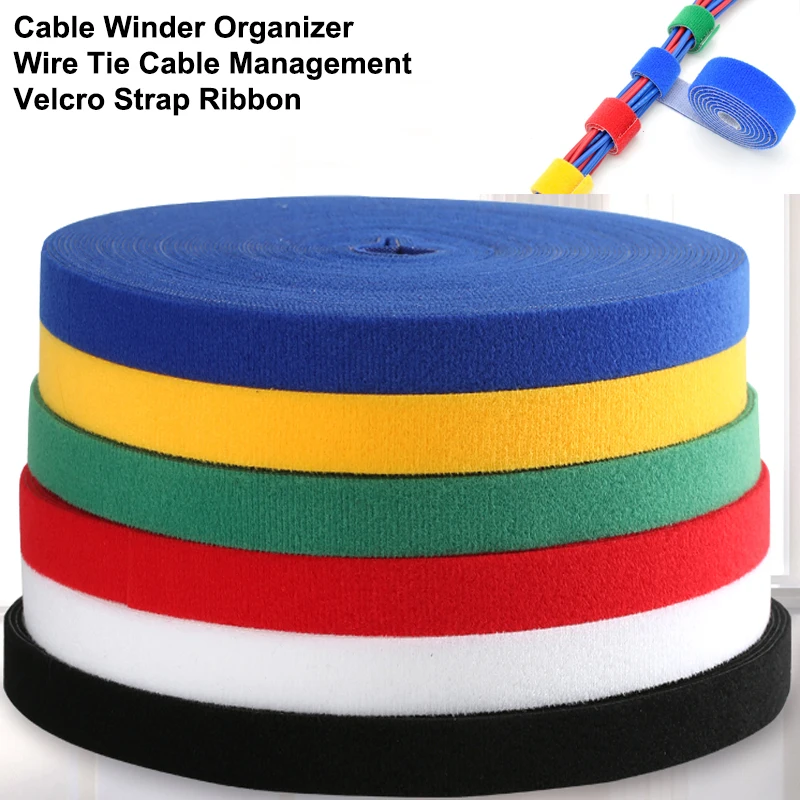 Cable Velcro Strap - Bridas para cables de nailon reutilizables,