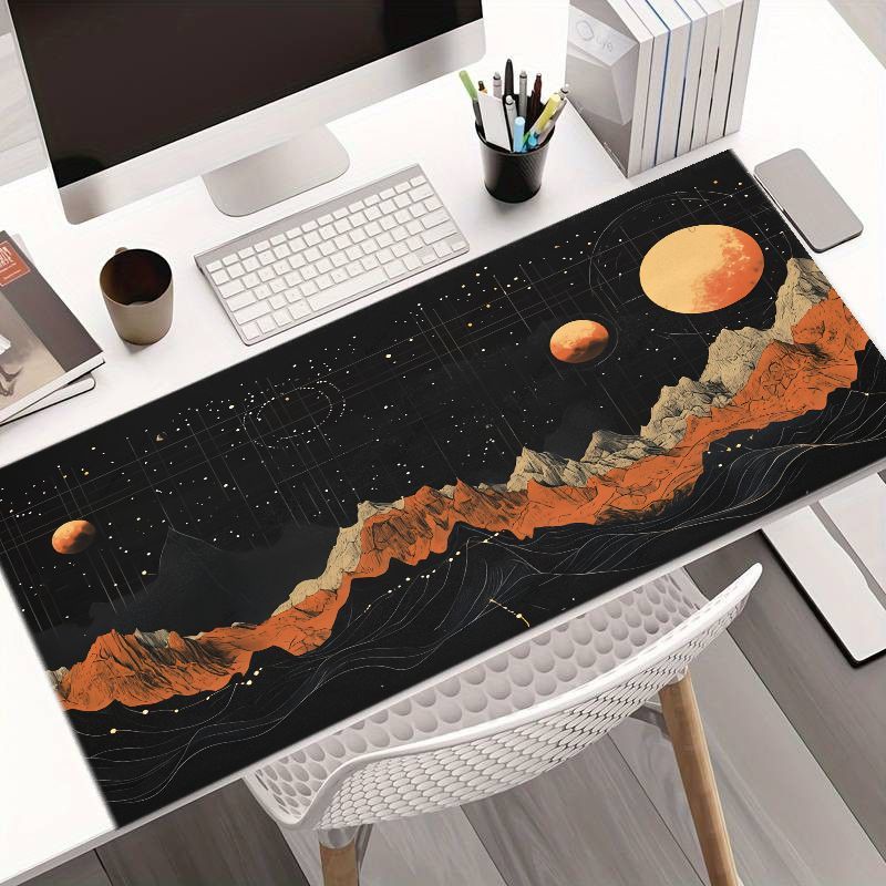 Desk Setup Ergonomics - Alfombrilla de Ratón Grande Ergonómica para