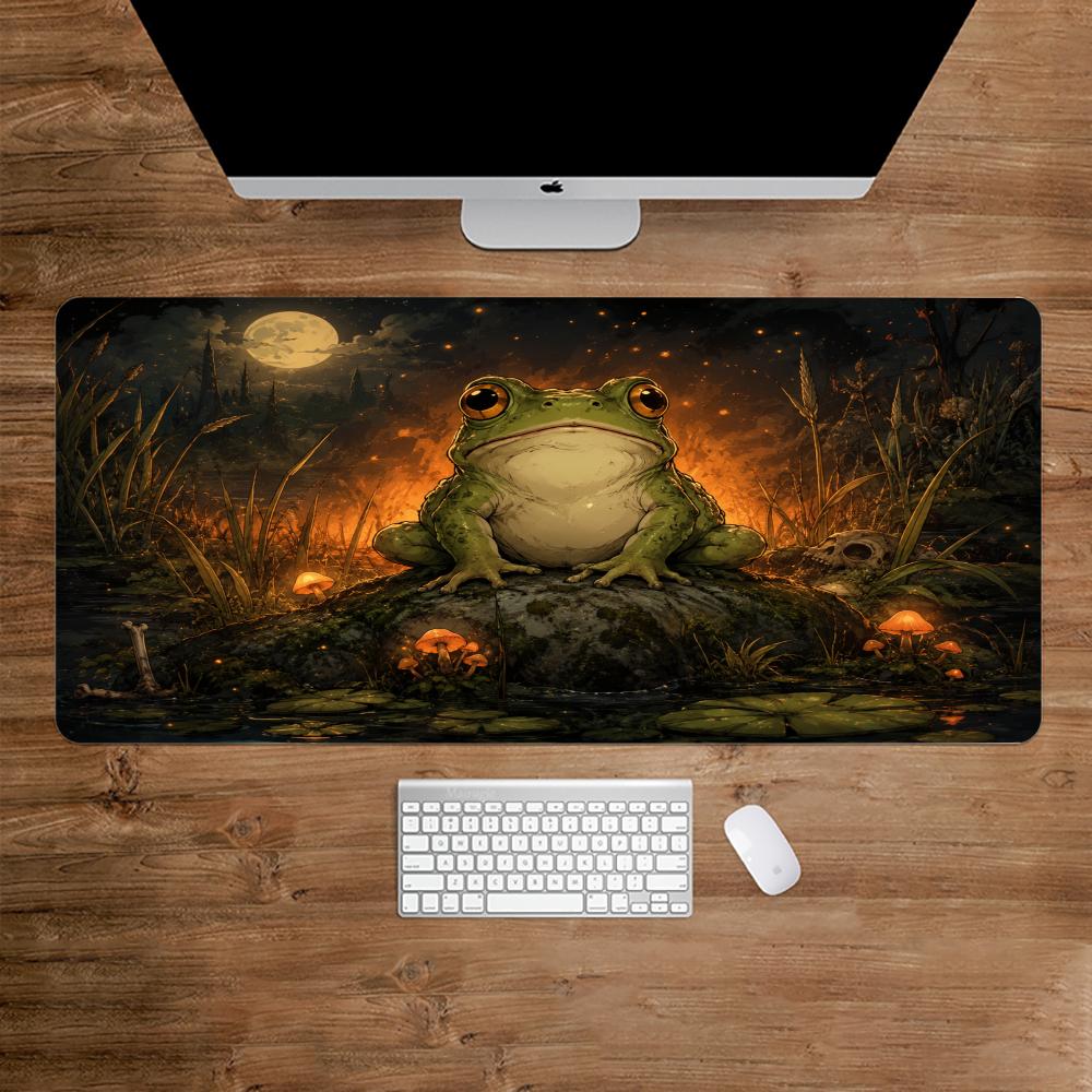 Desk Setup Gaming And Work - Alfombrilla de ratón Enchanted Frog, accesorios