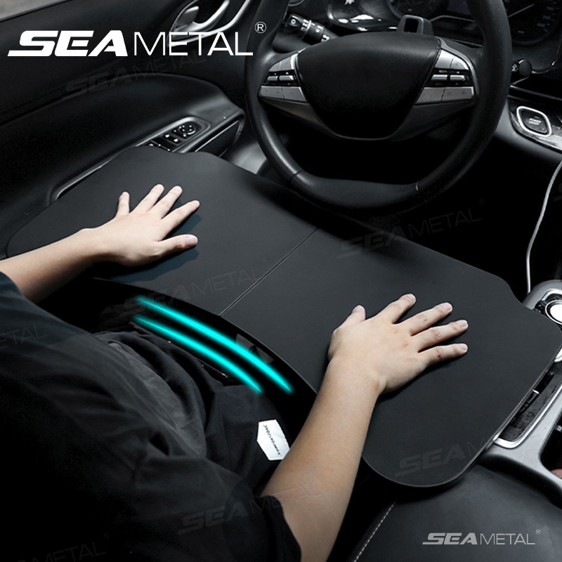 Desk Setup With Laptop - SEAMETAL-bandeja temporal para coche para ordenador