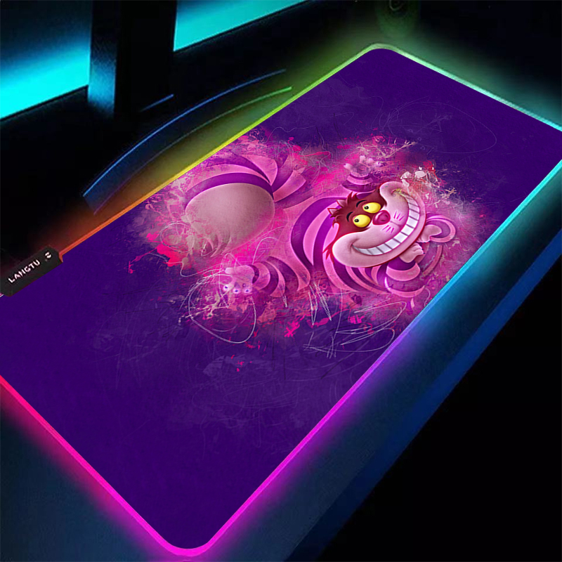 Desk Setup With Laptop - Alfombrilla de ratón grande RGB A-Alices