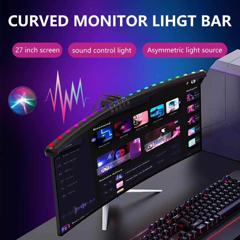 Barra de Luz RGB para Monitor, - Desk Room Setup reseña y precio