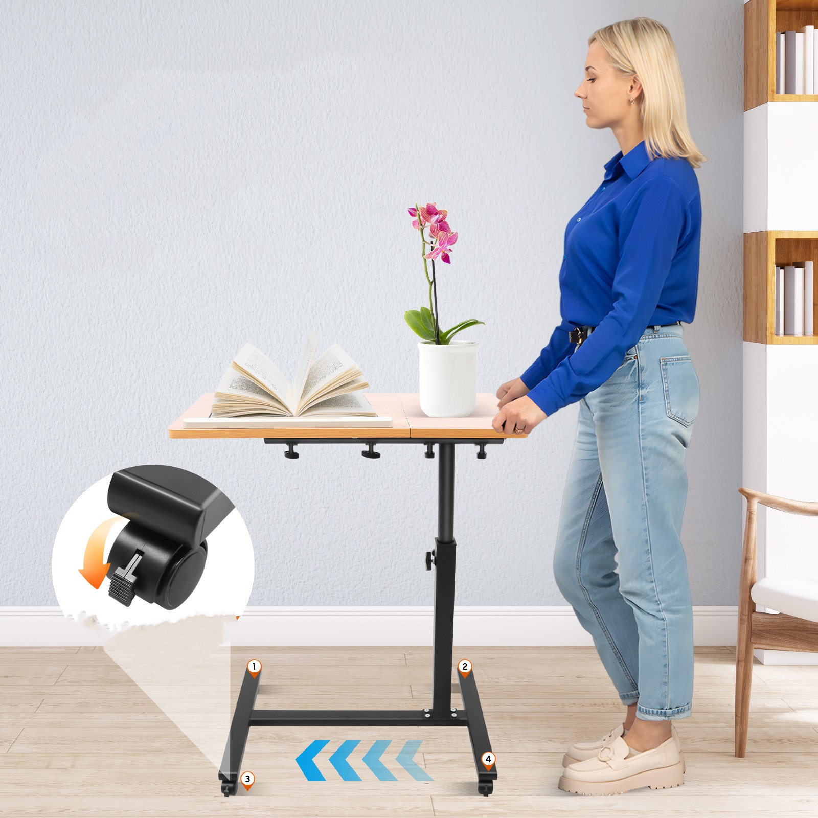 Mesa para portátil móvil ajust - Desk Setup With Laptop reseña y precio
