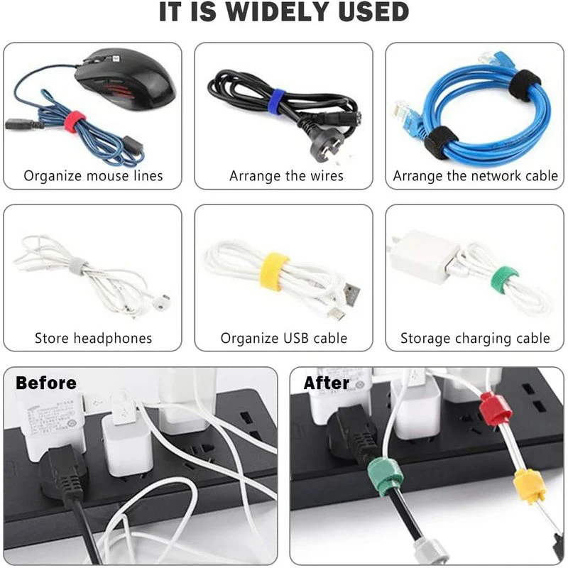 Organizador de Cables Reutiliz - Cable Velcro Strap reseña y precio