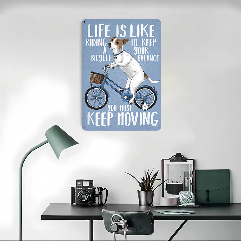 Póster Metálico 'La Vida Es Co - Desk Setup Art reseña y precio