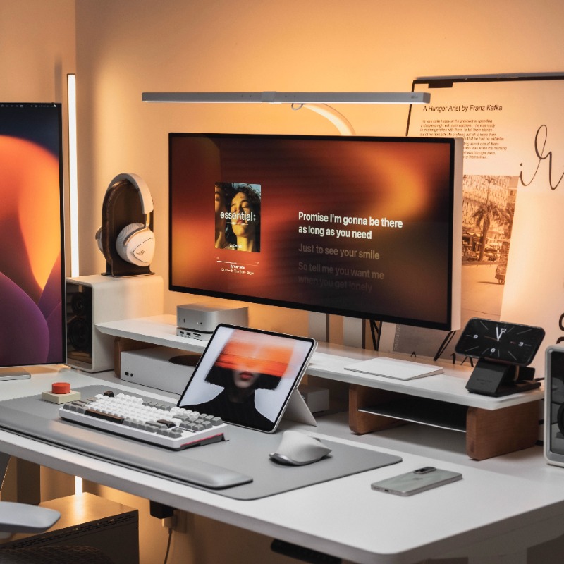 Soporte elevador de Monitor mo - Desk Setup For Laptop And Monitor reseña y precio
