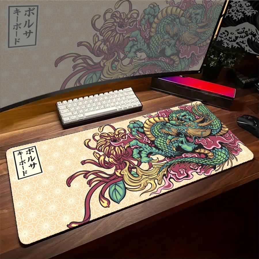 Alfombrilla de ratón negra ONI - Desk Setup Art reseña y precio