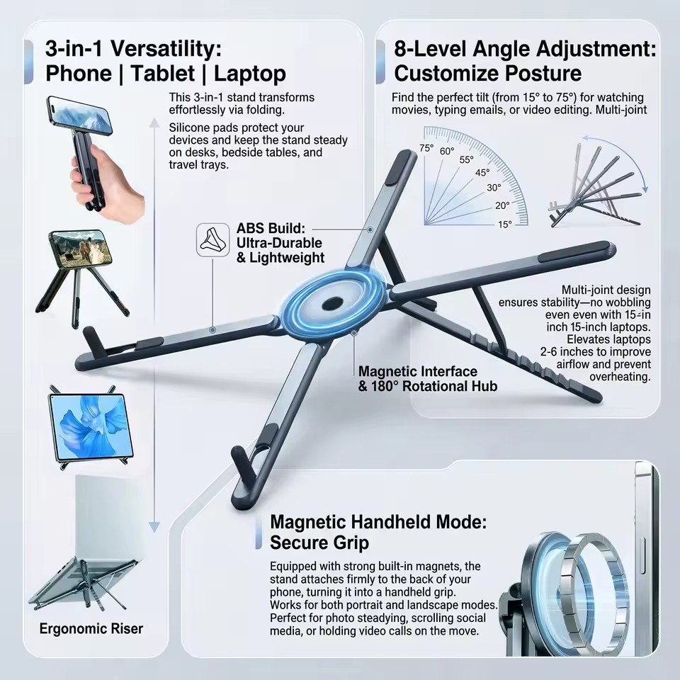Soporte Magnético Portátil par - Desk Setup At Home reseña y precio