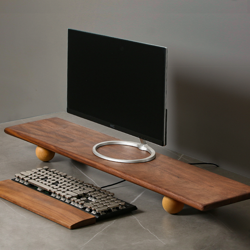 Elevador de Monitor de madera  - Desk Setup For Laptop And Monitor reseña y precio