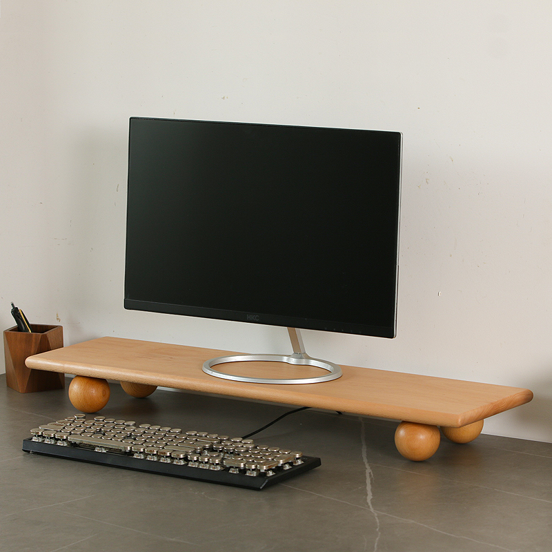 Elevador de Monitor de madera  - Desk Setup For Laptop And Monitor reseña y precio