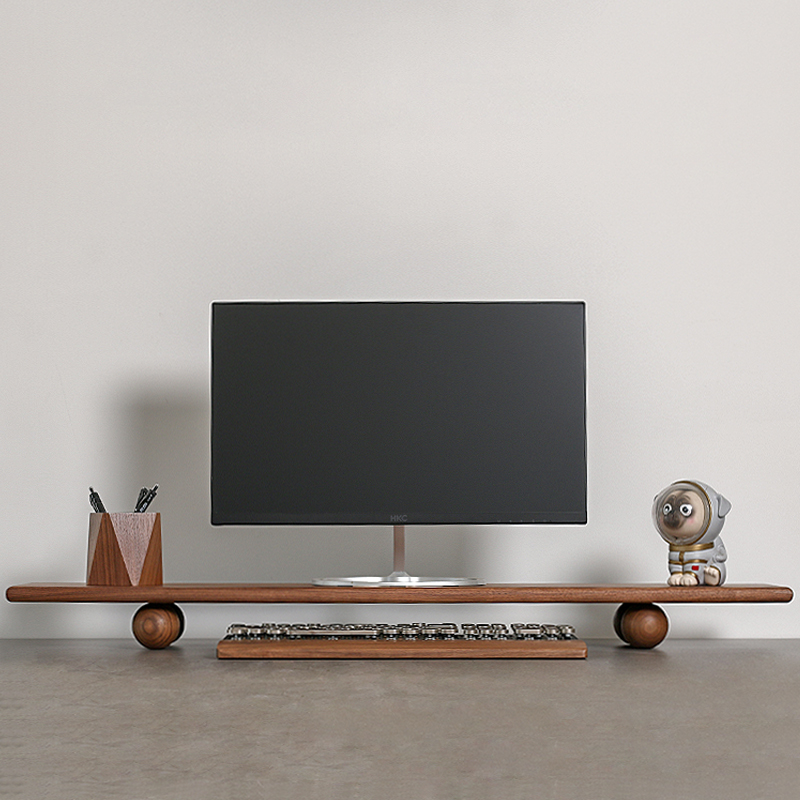 Elevador de Monitor de madera  - Desk Setup For Laptop And Monitor reseña y precio