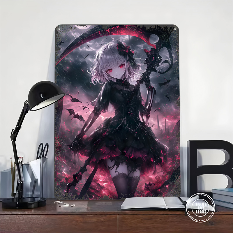 Póster de Chica Demonio Grim R - Desk Setup Art reseña y precio