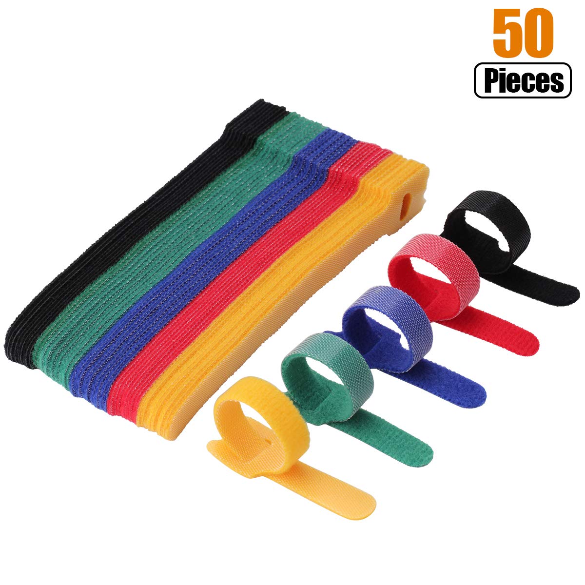 50 Uds. De bridas para cables  - Cable Velcro Strap reseña y precio