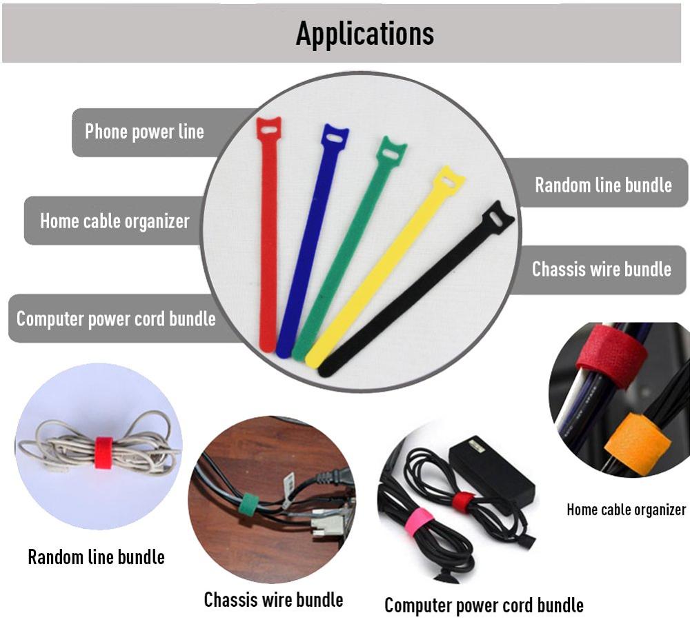 50 Uds. De bridas para cables  - Cable Velcro Strap reseña y precio