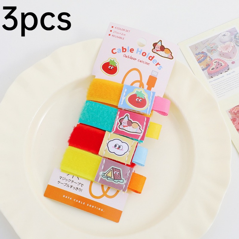 3 piezas de organizadores de c - Cable Velcro Strap reseña y precio