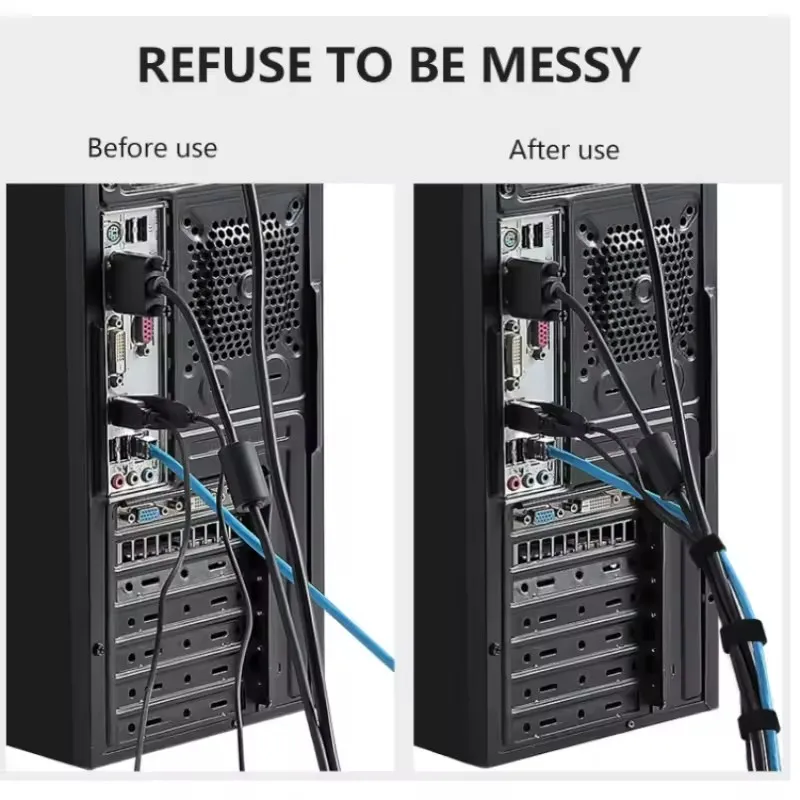 Organizador de Cables 1/5M, Or - Cable Velcro Strap reseña y precio