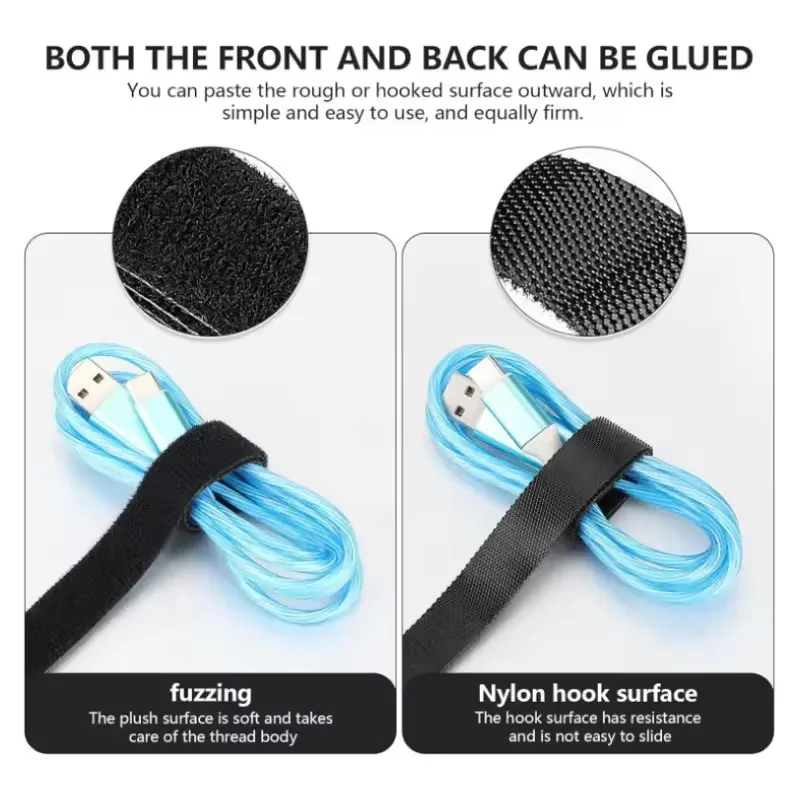 Organizador de Cables 1/5M, Or - Cable Velcro Strap reseña y precio