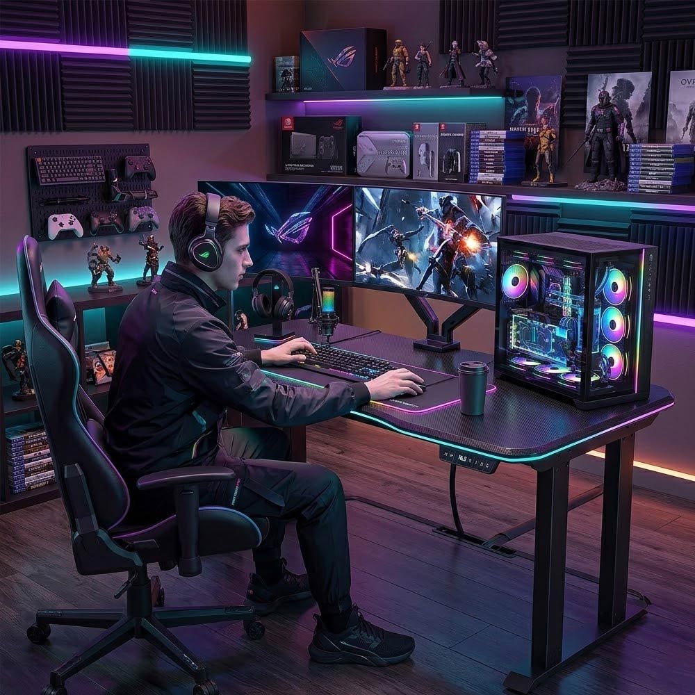 Escritorio de Juego Eléctrico  - Desk Setup Ergonomics reseña y precio