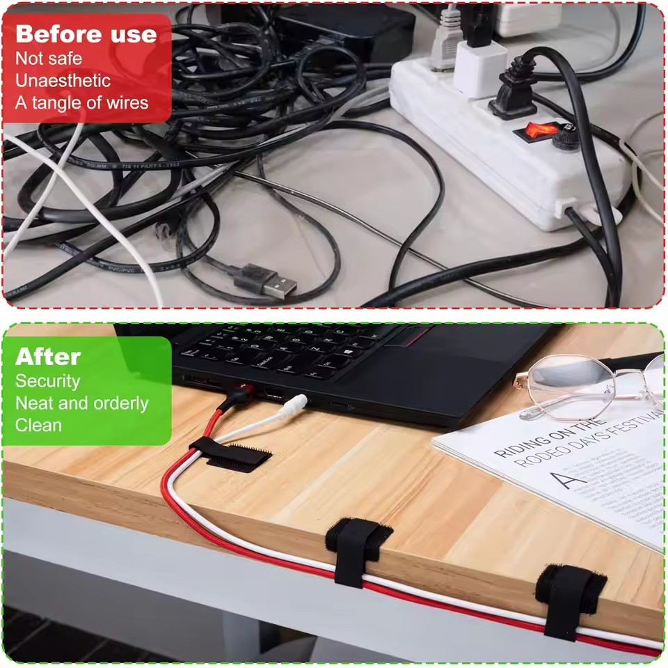 Nuevos bridas para cables reut - Cable Velcro Strap reseña y precio