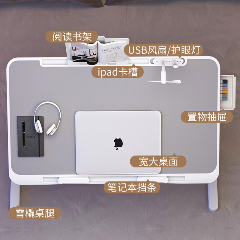 Mesa sobre la cama, mesas de e - Desk Room Setup reseña y precio