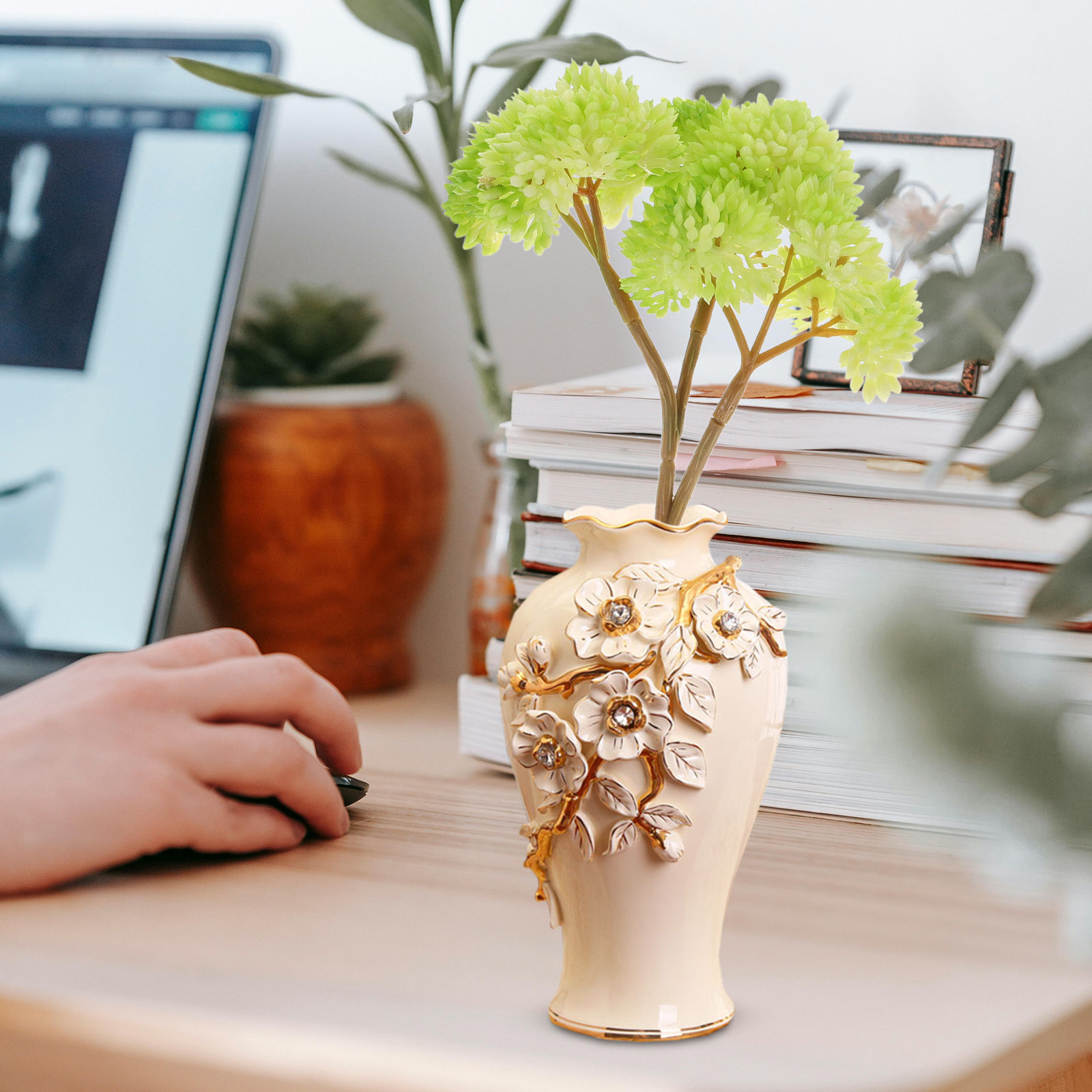 Plantas Suculentas Artificiale - Desk Setup Plant reseña y precio