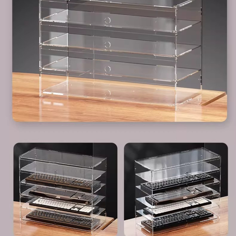 Vitrina acrílica transparente  - Desk Setup Gaming reseña y precio