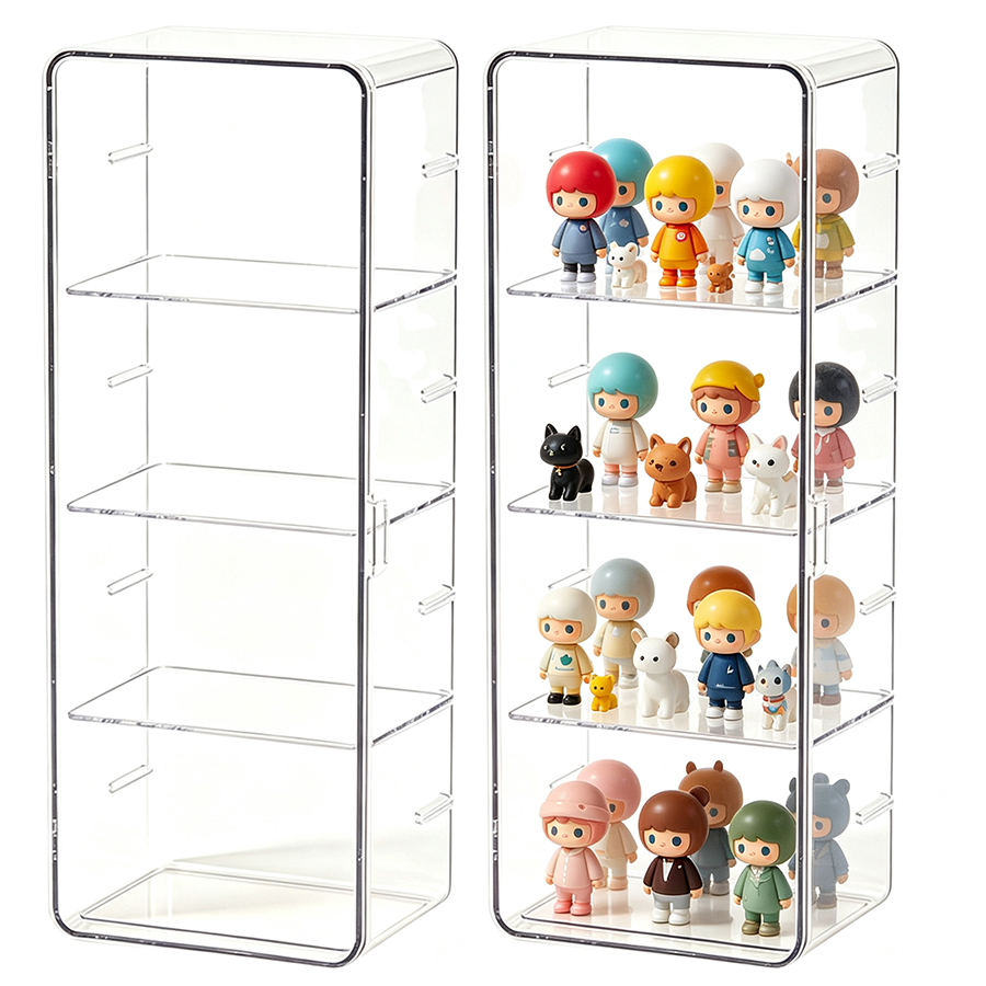 Caja de exhibición de figuras  - Desk Setup Shelves reseña y precio