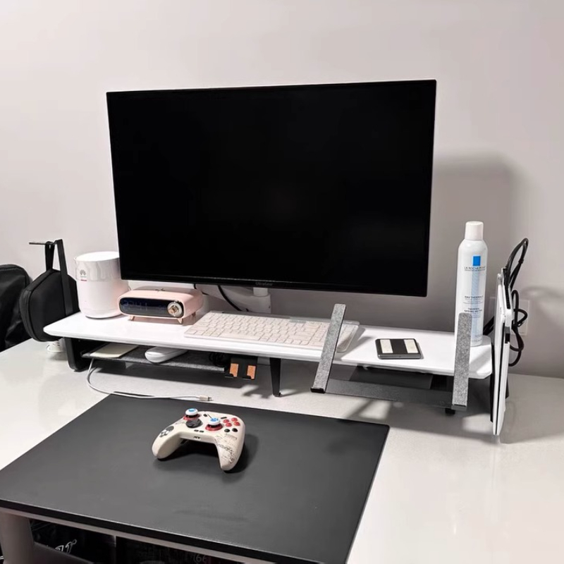 Soporte elevador de Monitor Mo - Desk Setup For Laptop And Monitor reseña y precio