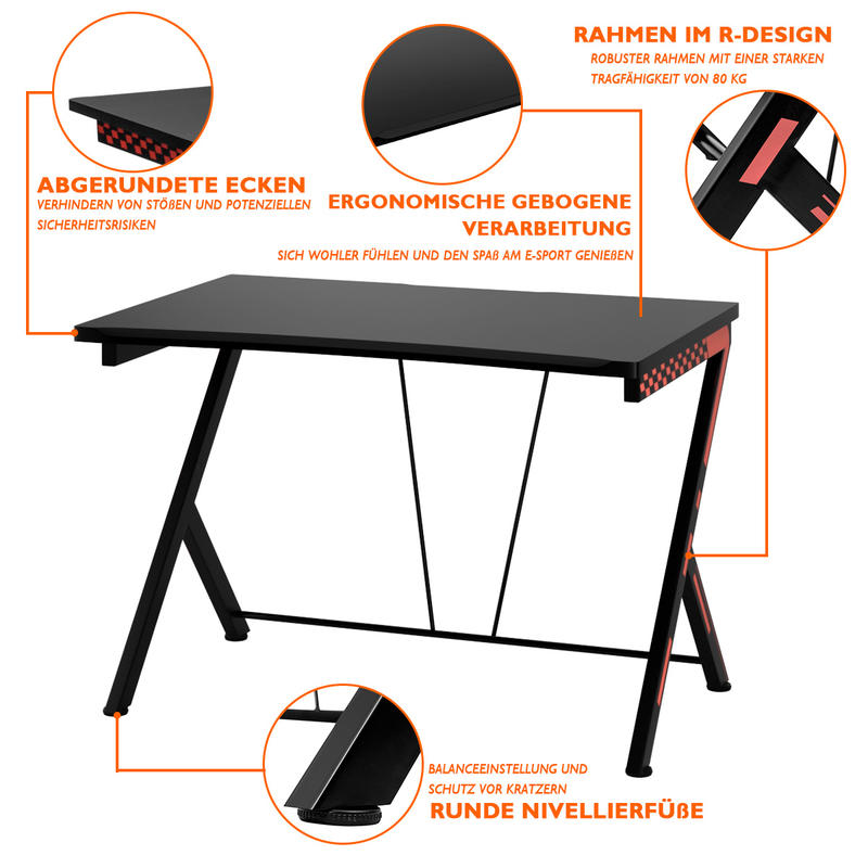 Escritorio ergonómico moderno  - Desk Setup Ergonomics reseña y precio