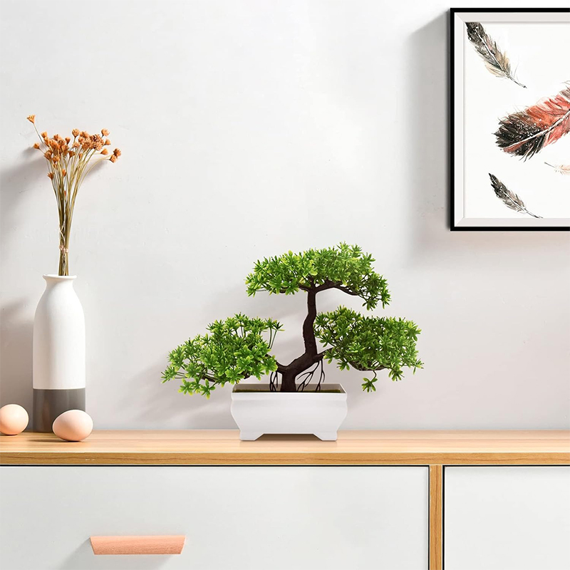 Bonsái Artificial, planta fals - Desk Setup Plant reseña y precio
