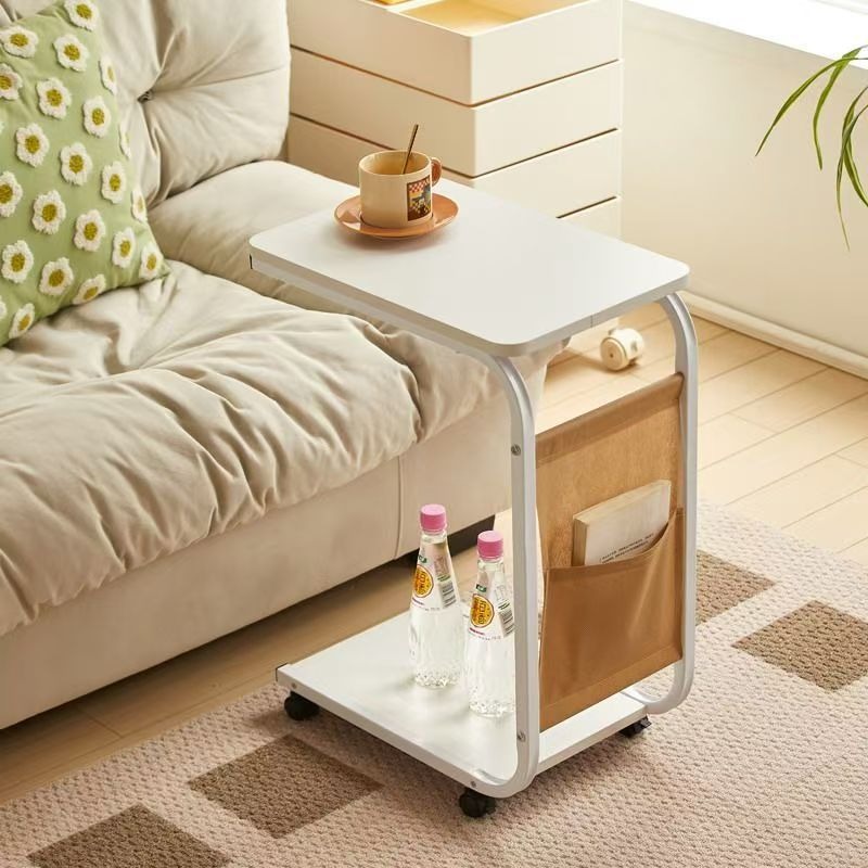 Mesa auxiliar móvil con pocos  - Desk Setup Shelves reseña y precio