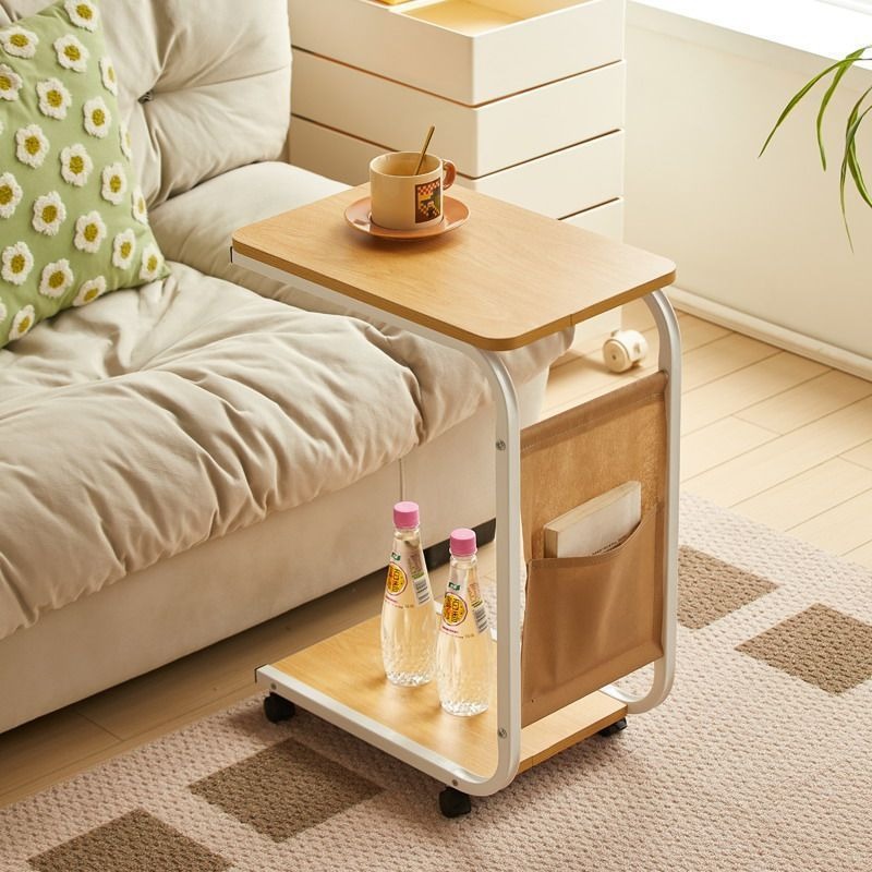 Mesa auxiliar móvil con pocos  - Desk Setup Shelves reseña y precio