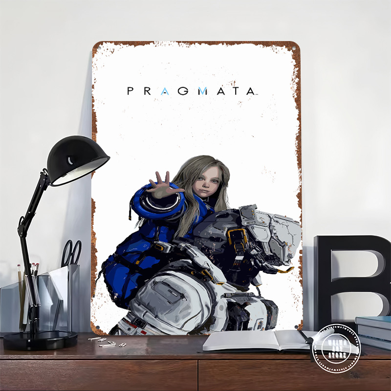 Pragmata - Póster Metálico de  - Desk Setup Art reseña y precio