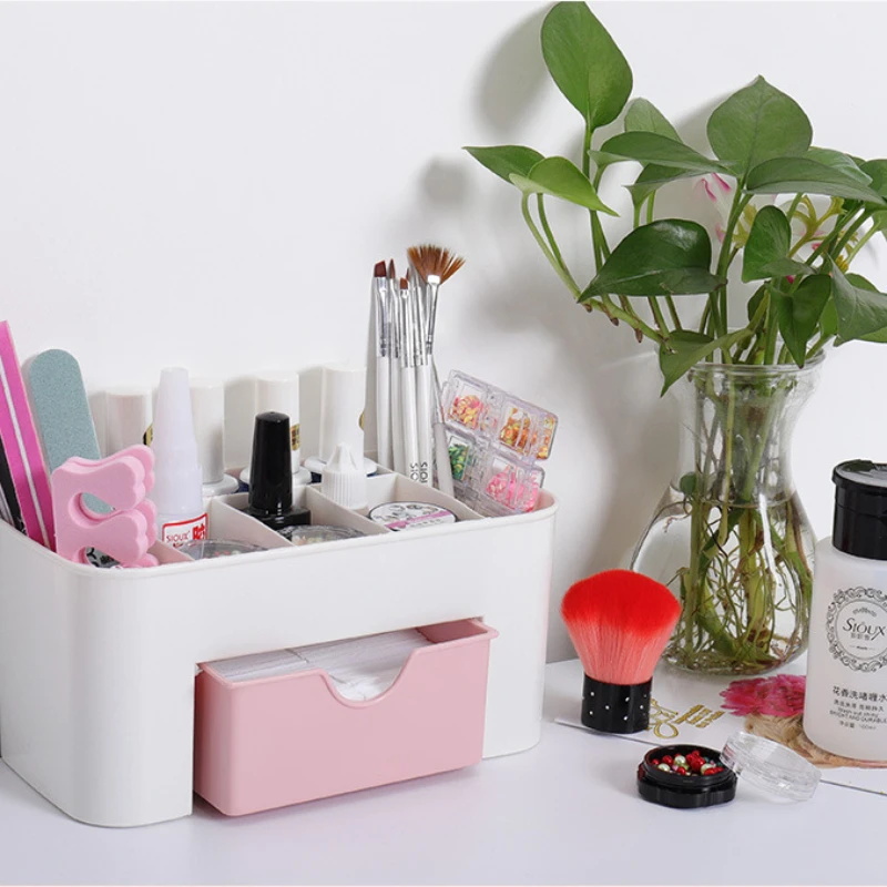 Organizador de uñas, cajón de  - Desk Setup Shelves reseña y precio