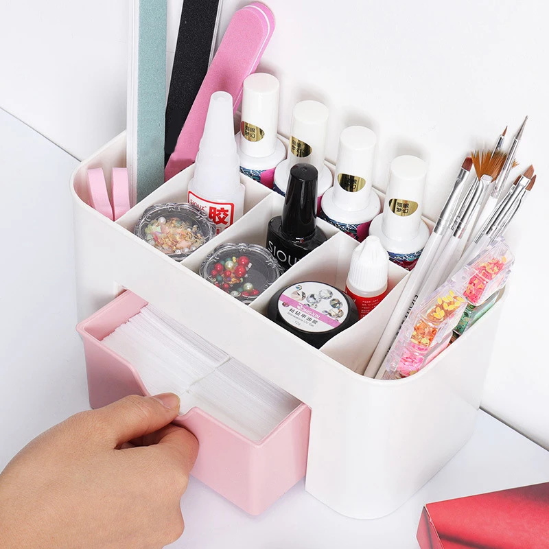 Organizador de uñas, cajón de  - Desk Setup Shelves reseña y precio