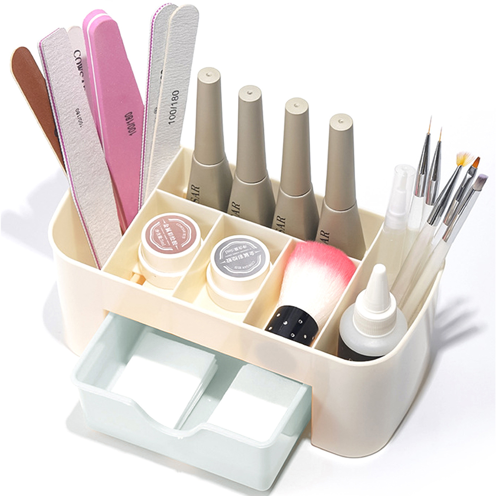 Organizador de uñas, cajón de  - Desk Setup Shelves reseña y precio
