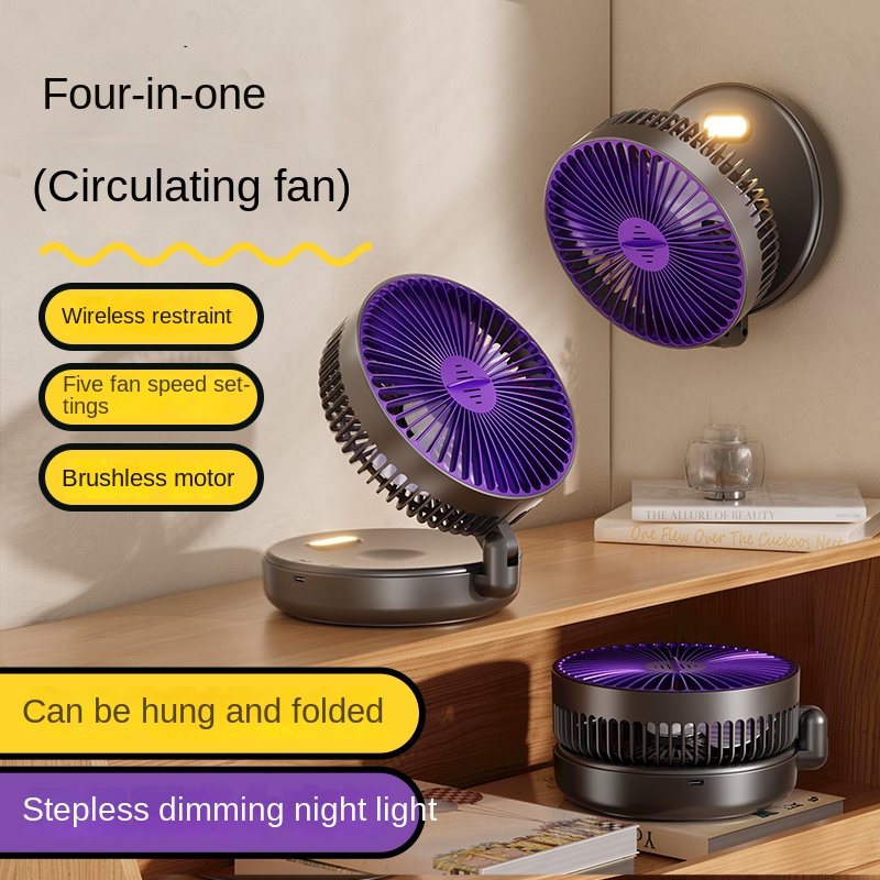 Ventilador Plegable de 5000 mA - Desk Setup Dark reseña y precio