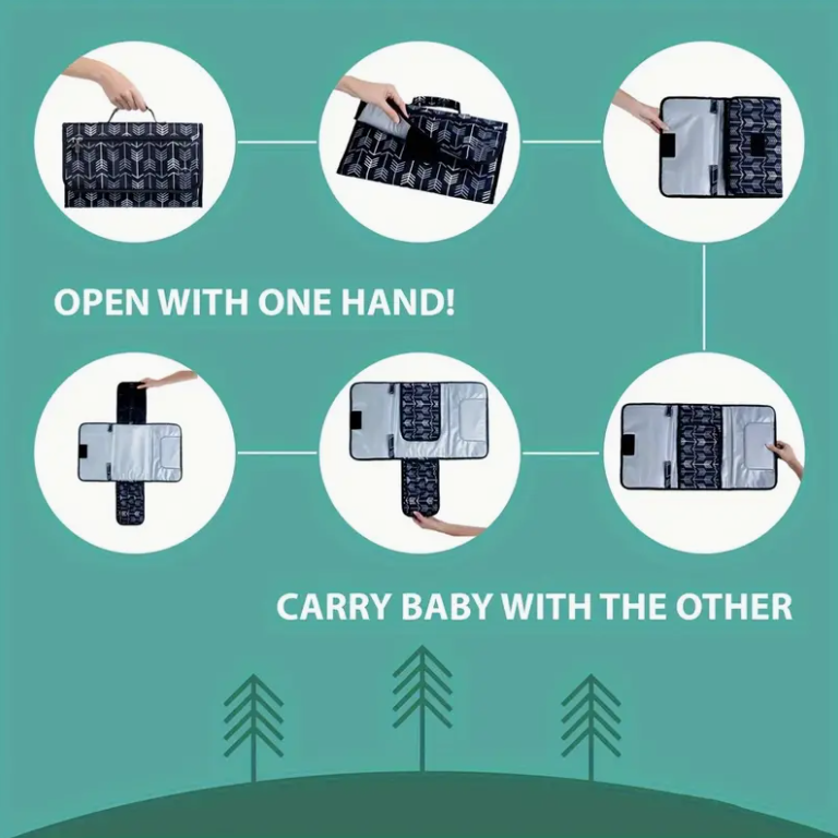 Cambiador portátil para bolsa  - Desk Setup Essentials reseña y precio